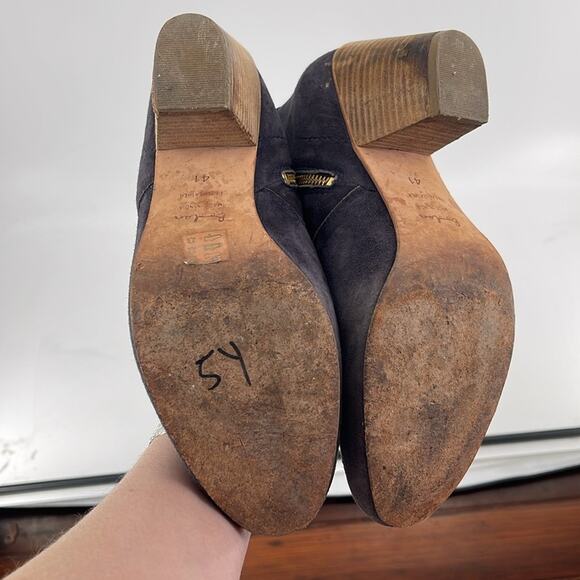 Boden Allendale microsuede side zip boho block heel ankle boots sz 41 - Picture 6 of 6